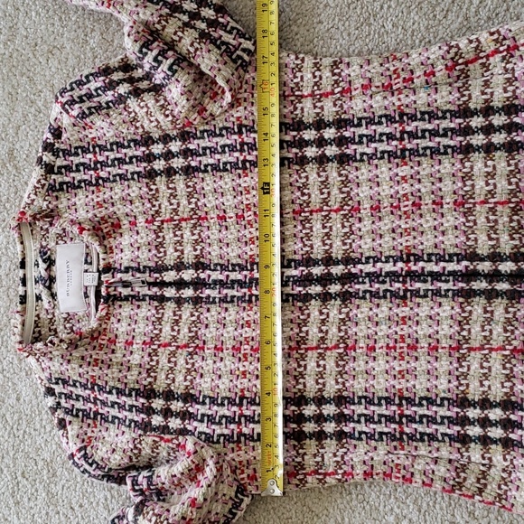 BURBERRY TWEED CHECK JACKET BLAZER - Picture 11 of 12